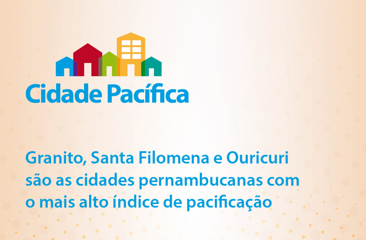 GRANITO, SANTA FILOMENA E OURICURI SÃO AS CIDADES PERNAMBUCANAS COM O MAIS ALTO ÍNDICE DE PACIFICAÇÃO