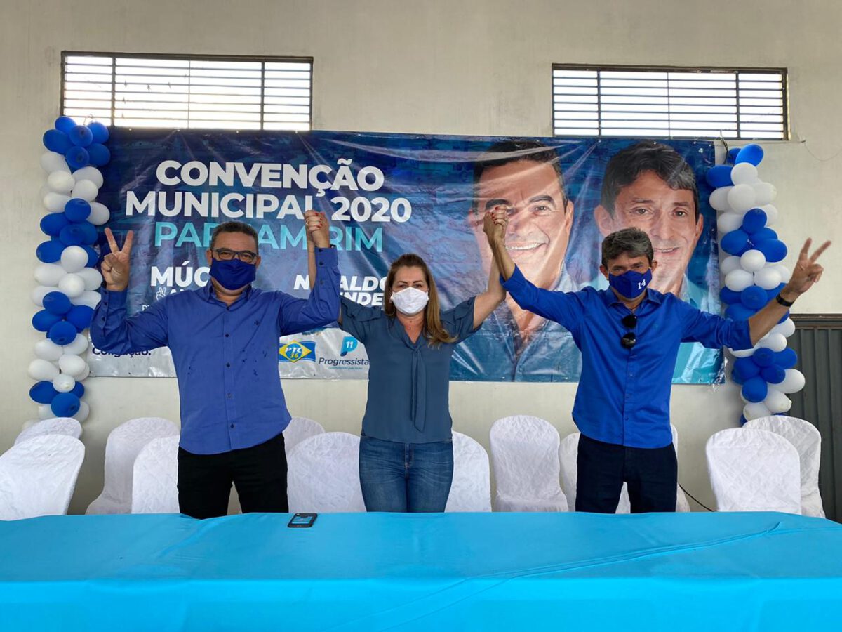 DEPUTADA ROBERTA ARRAES PARTICIPOU DE CONVENÇÃO QUE OFICIALIZOU A CANDIDATURA DE MÚCIO ANGELIM A PREFEITO DA PARNAMIRIM