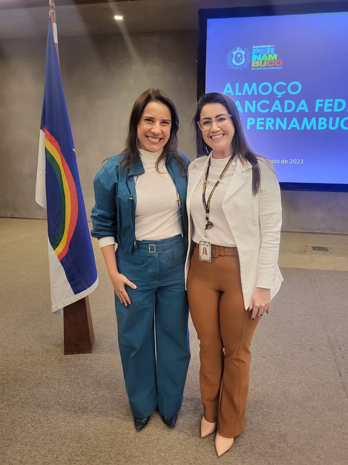 Aline Kelly, Diretora da Secretaria de Relações Institucionais da presidência tem encontro com governadora Raquel Lyra