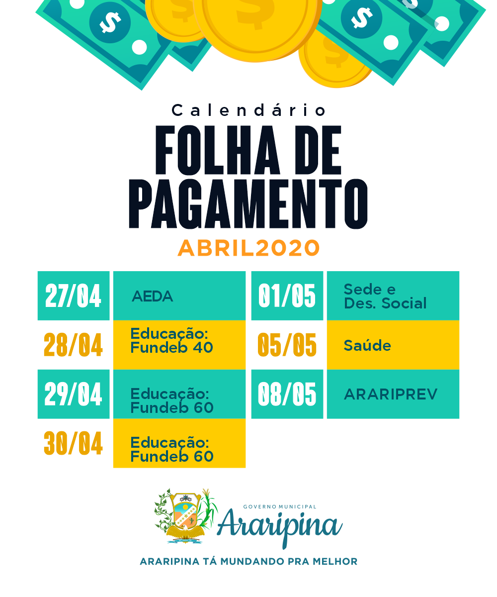 MESMO COM CRISE E EM MEIO À PANDEMIA, PREFEITURA DE ARARIPINA MANTÉM SALÁRIOS EM DIA
